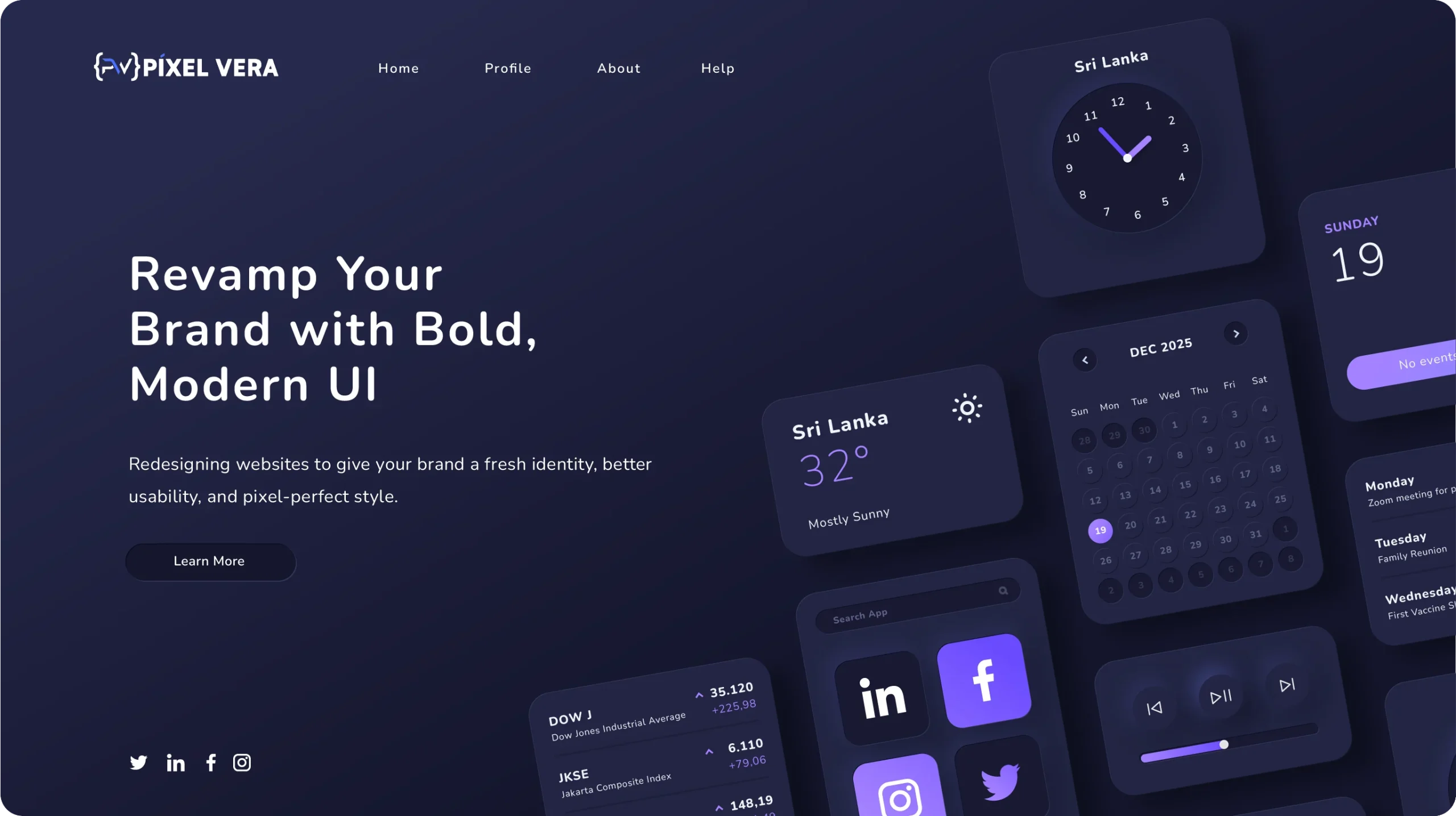 UI/UX redesign preview using Figma for brand refresh